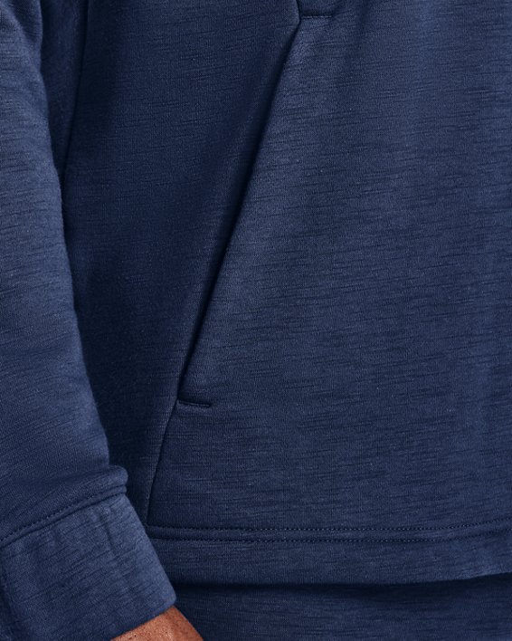 Men's Project Rock Charged Cotton® Fleece Hoodie, Blue, pdpMainDesktop image number 4